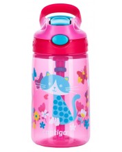 Παιδικό μπουκάλι νερό Contigo Gizmo Flip - γάτα, 420 ml