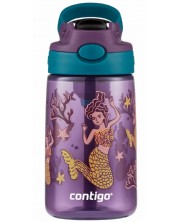 Παιδικό μπουκάλι Contigo Cleanable - Mermaids, 420 ml, μωβ -1