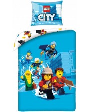 Παιδικό σετ ύπνου Halantex - Lego City, μπλε -1