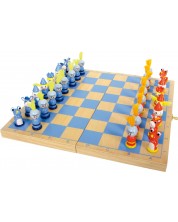 Παιδικό ξύλινο σκάκι Μικρό Πόδι - Ιππότες -1