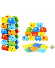 Παιδικό παιχνίδι ισορροπίας Tooky Toy - Ελεφαντάκια -1