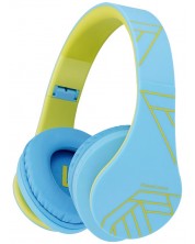 Παιδικά ακουστικά PowerLocus - P2, ασύρματα, μπλε/πράσινα
