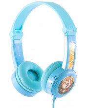 Παιδικά ακουστικά BuddyPhones - Travel, μπλε -1
