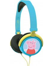 Παιδικά ακουστικά Lexibook - Peppa Pig HP015PP, μπλε -1