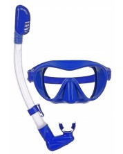 Παιδική μάσκα κατάδυσης με αναπνευστήρα Zizito,μπλε  -1