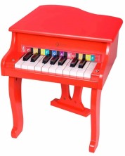 Παιδικό ξύλινο πιάνο Classic World Children's - Royal, κόκκινο -1