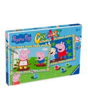 Παιδικό σετ  ζωγραφικής με αριθμούς Ravensburger CreArt - Peppa Pig -1