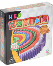 Παιδικό παιχνίδι H.E.D - Χόμπι ντόμινο, 100 τεμάχια -1