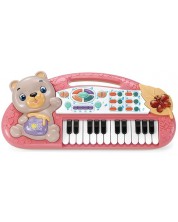 Παιδικό πιάνο Ocie - Με αρκουδάκι και 24 πλήκτρα,  ροζ -1