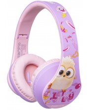 Παιδικά ακουστικά PowerLocus - P2 Kids Angry Birds,ασύρματη, ροζ/μωβ -1