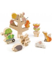 Παιδικό ξύλινο παιχνίδι ισορροπίας Tender Leaf Toys - Φίλοι στον κήπο
