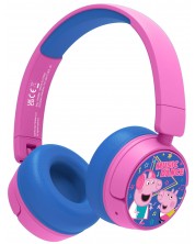 Παιδικά ακουστικά OTL Technologies - Peppa Pig Dance,ασύρματη, ροζ/μπλε -1