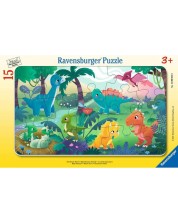 Παιδικό παζλ Ravensburger 15 κομμάτια - Μικροί δεινόσαυροι -1