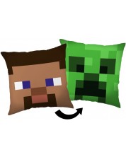 Διακοσμητικό μαξιλάρι Cerda - Minecraft, Steve Creeper, διπλής όψης  -1