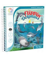 Παιδικό μαγνητικό παιχνίδι Smart Games - Flippin Dolphins
