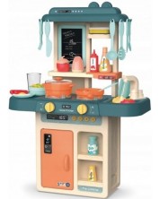 Παιδική κουζίνα με νερό Raya Toys - μπλε -1
