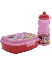 Παιδικό Σετ Stor - Minnie Mouse, μπουκάλι και κουτί φαγητού -1