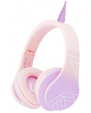 Παιδικά ακουστικά PowerLocus - P2 Unicorn,ασύρματα, ροζ -1