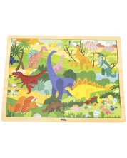 Παιδικό παζλ Viga - Δεινόσαυροι, 48 τεμαχίων
