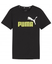 Παιδικό μπλουζάκι Puma - Essentials+ Two-Tone Logo, μαύρο