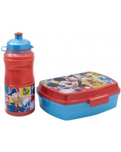 Παιδικό σετ Stor - Mickey Mouse, μπουκάλι και κουτί φαγητού -1