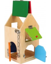 Παιδικό ξύλινο παιχνίδι Small Foot- Σπίτι με κλειδαριές