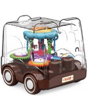 Παιδικό παιχνίδι Raya Toys - Αυτοκίνητο Αδράνειας Bear, καφέ -1