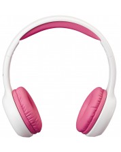 Παιδικά ακουστικά Lenco - HP-010PK, ροζ/λευκό -1