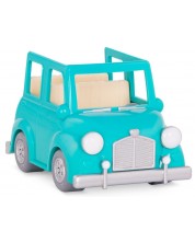 Παιδικό παιχνίδι Battat Li'l Woodzeez - Αυτοκίνητο, πράσινο, με βαλίτσα -1