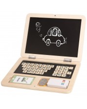 Παιδικό παιχνίδι Tooky Toy -Ξύλινος φορητός υπολογιστής με δραστηριότητες