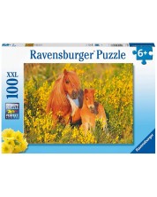 Παιδικό παζλ Ravensburger 100 XXL κομμάτια - Πόνι  -1