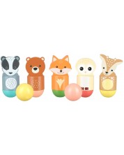 Ξύλινο μπόουλινγκ Orange Tree Toys - Δασικά ζώα -1