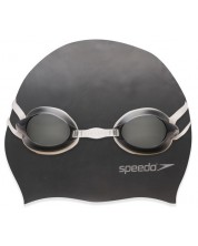 Παιδικό σετ κολύμβησης Speedo - Σκούφο και γυαλιά, μαύρο