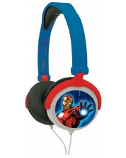 Παιδικά ακουστικά Lexibook - Avengers HP010AV, μπλε/κόκκινο -1