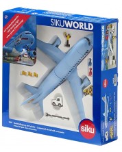 Σετ παιχνιδιού Siku - Αεροπλάνο με αξεσουάρ