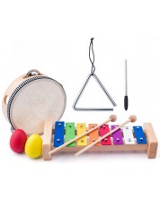 Παιδικό μουσικό σετ Woody - Ξύλινα όργανα -1