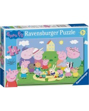 Παιδικό παζλ Ravensburger 35 κομμάτια - Διασκέδαση στον ήλιο με την Peppa Pig -1