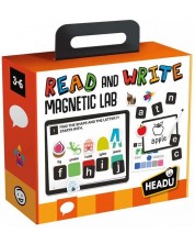 Παιδικό παιχνίδι Headu - Διαβάστε και γράψτε, Μαγνητικό Εργαστήριο (Αγγλικά)