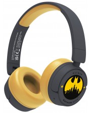 Παιδικά ακουστικά OTL Technologies -Batman Gotham City,ασύρματο, μαύρο/κίτρινο -1