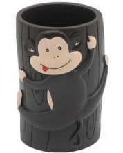 Παιδική βάση οδοντόβουρτσας Inter Ceramic - Monkey, 6,3 x 10,5 cm