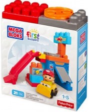 Παιδικός κατασκευαστής Fisher Price Mega Bloks - Το περιστρεφόμενο γκαράζ