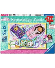 Παζλ Ravensburger 2х12 κομμάτια - Gabby's Dollhouse