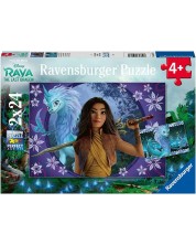 Παιδικό παζλ Ravensburger 2 x 24 κομμάτια - Ο παράδεισος και ο τελευταίος δράκος