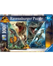 Παιδικό παζλ Ravensburger 100 XXL κομμάτια - Κυριαρχία στον Jurassic World -1