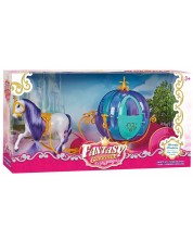 Παιδικό παιχνίδι Felyx Toys - Καρότσι για κούκλες με άλογο -1