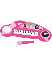 Παιδικό παιχνίδι Lexibook - Ηλεκτρονικό πιάνο Barbie, με μικρόφωνο -1