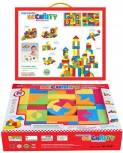 Σετ παιχνιδιού Raya Toys - Οικοδομικά τετράγωνα, 80 τεμάχια