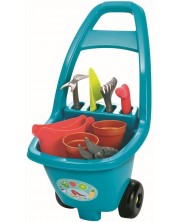 Παιδικό καρότσι κήπου Ecoiffier - με 8 εργαλεία -1