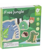 Παιδικό παιχνίδι κορδόνι Classic World - Ζώα της ζούγκλας -1