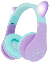 Παιδικά ακουστικά PowerLocus - P1 Ears, ασύρματα, μωβ -1